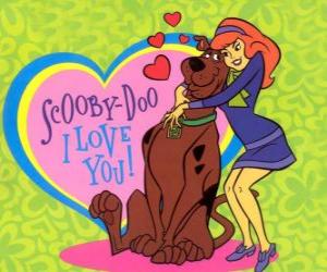 пазл Дафна охватывающей Scooby Doo